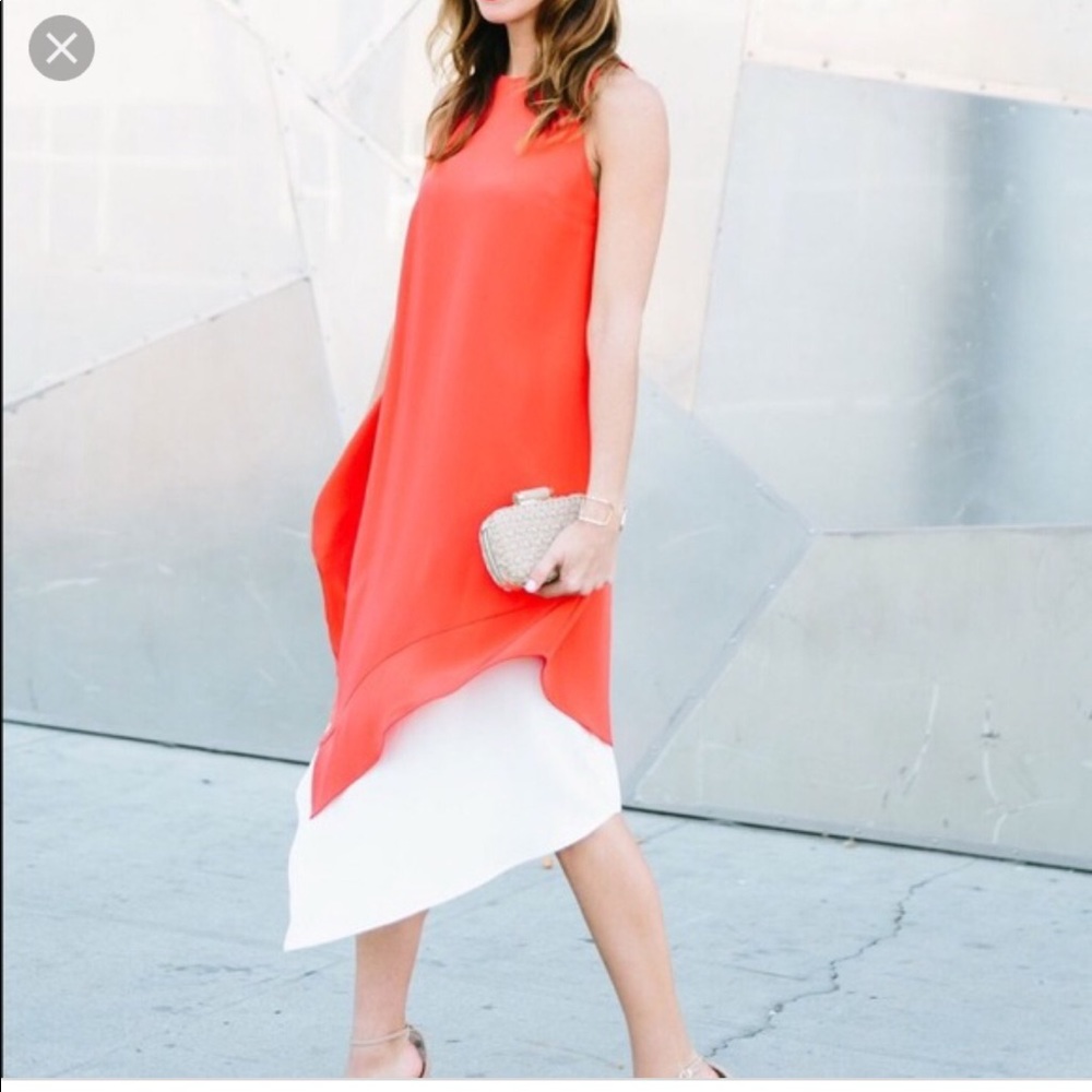 NWT Hunter Bell White & Orange Dress